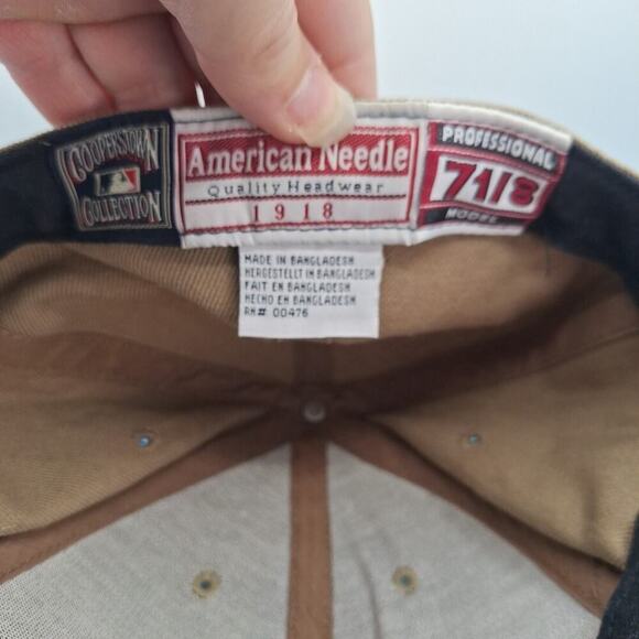 Oakland Athletics Cooperstown Collection Paneled Light Brown Fitted 7 1/8 Hat - Picture 7 of 8